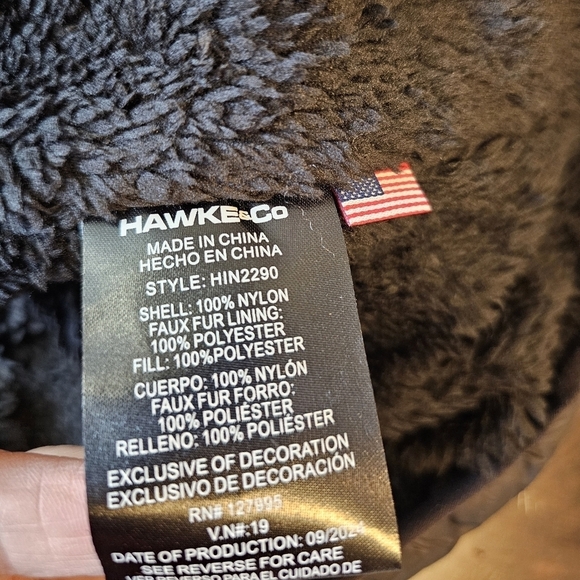 Hawke & Co Men's High Pile Sherpa Fleece Lined Spring Puffer Jacket - Picture 11 of 16